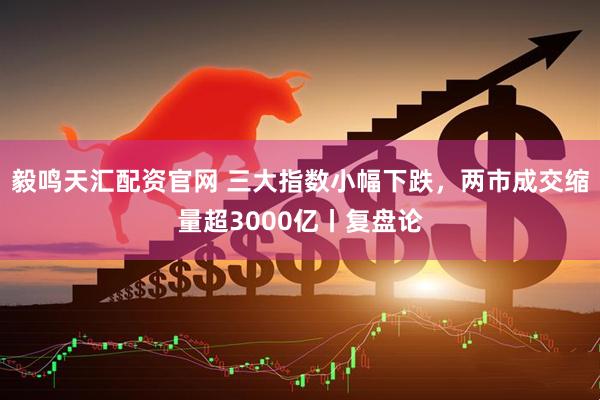 毅鸣天汇配资官网 三大指数小幅下跌，两市成交缩量超3000亿丨复盘论