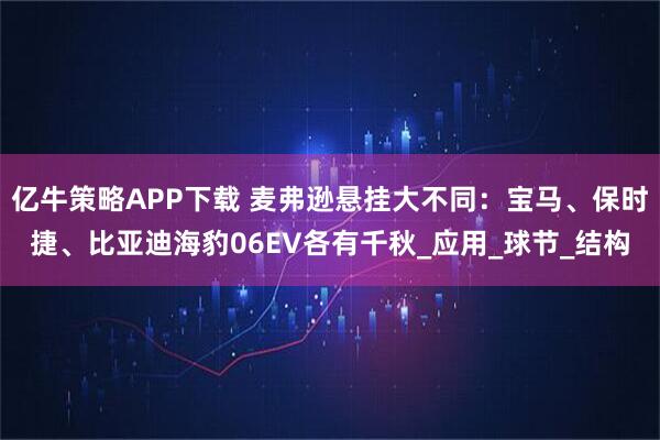 亿牛策略APP下载 麦弗逊悬挂大不同：宝马、保时捷、比亚迪海豹06EV各有千秋_应用_球节_结构