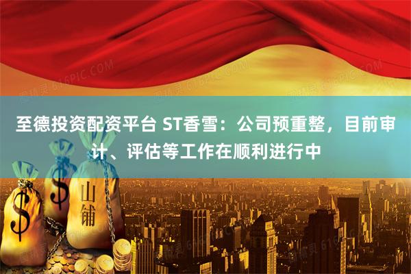 至德投资配资平台 ST香雪：公司预重整，目前审计、评估等工作在顺利进行中