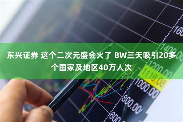 东兴证券 这个二次元盛会火了 BW三天吸引20多个国家及地区40万人次