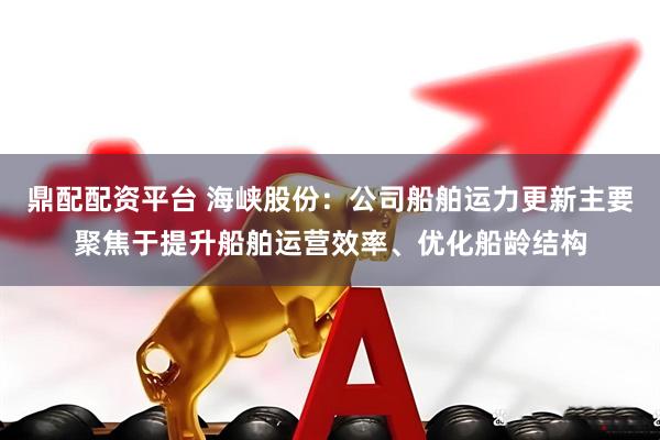 鼎配配资平台 海峡股份：公司船舶运力更新主要聚焦于提升船舶运营效率、优化船龄结构
